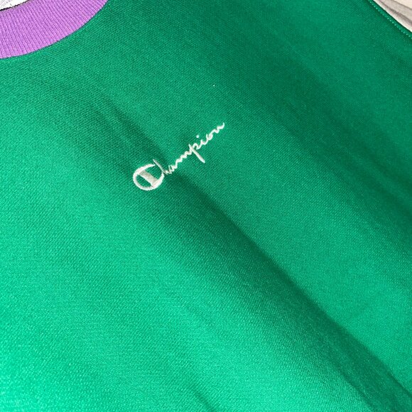 🟣💚 “Retro Rumble: Champion of Colorblocking” – Size Small - Picture 2 of 4